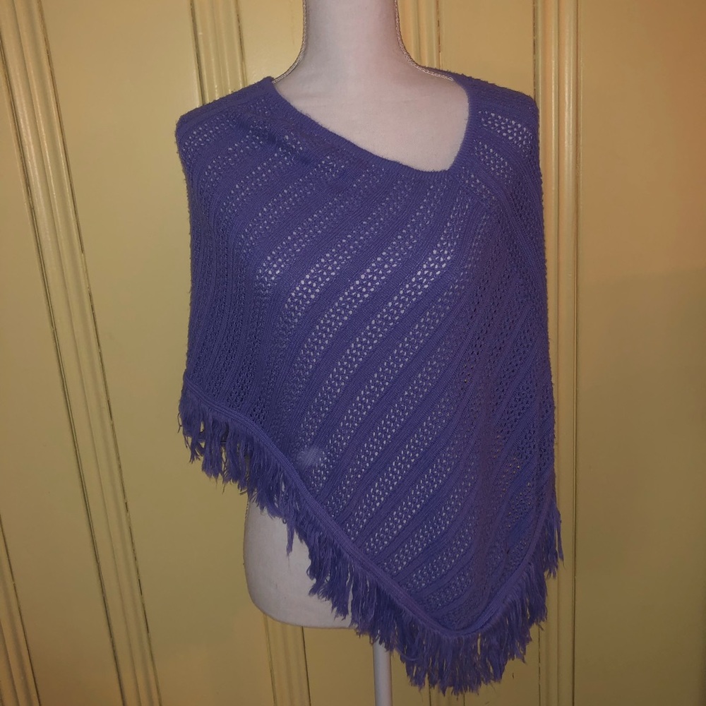 purple poncho